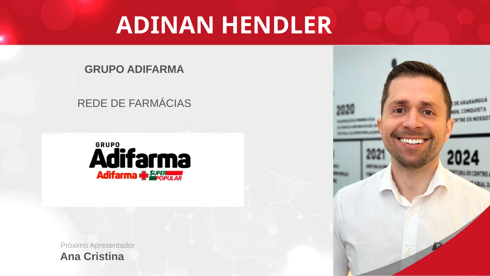 Página de apresentação de Adinan Hendler
