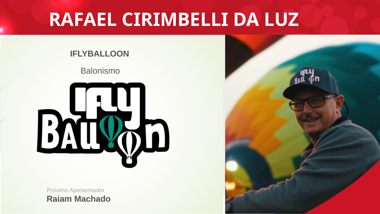 Página de apresentação de Rafael Cirimbelli da Luz